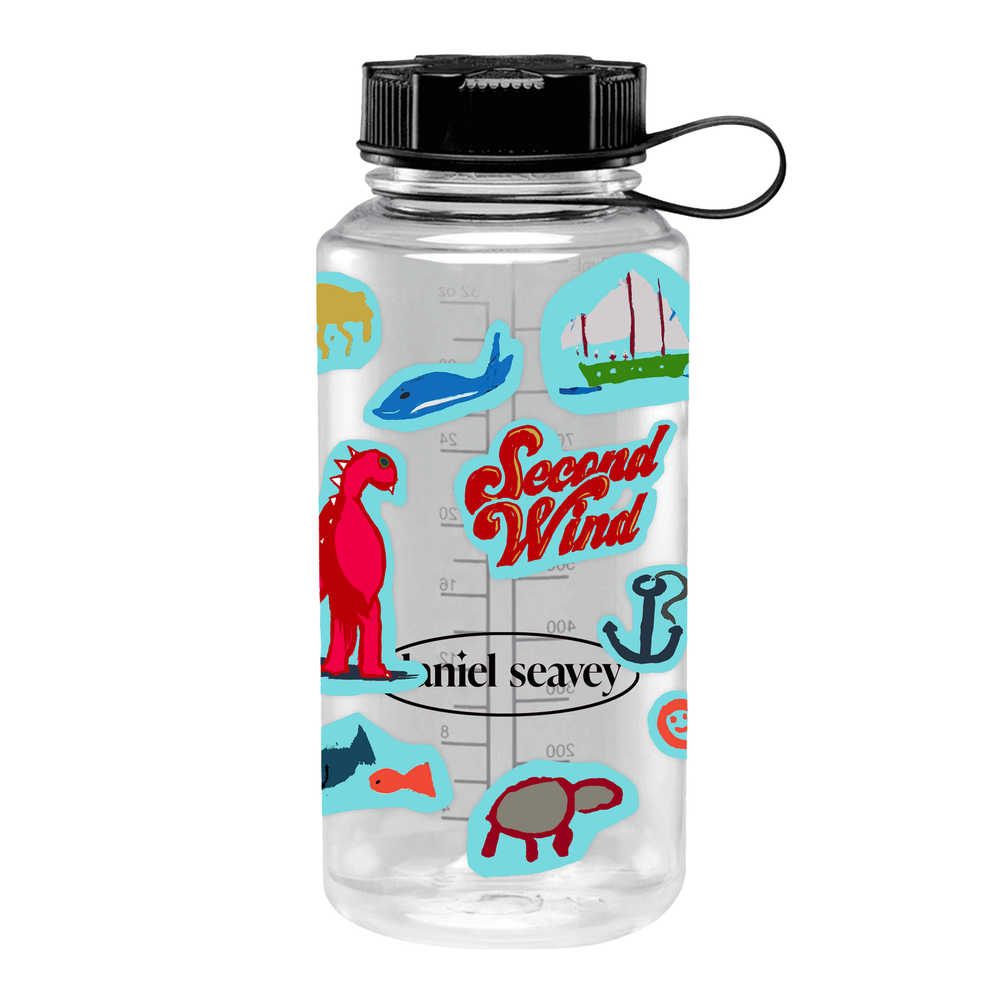 Logo Water Bottle & Sticker Bundle