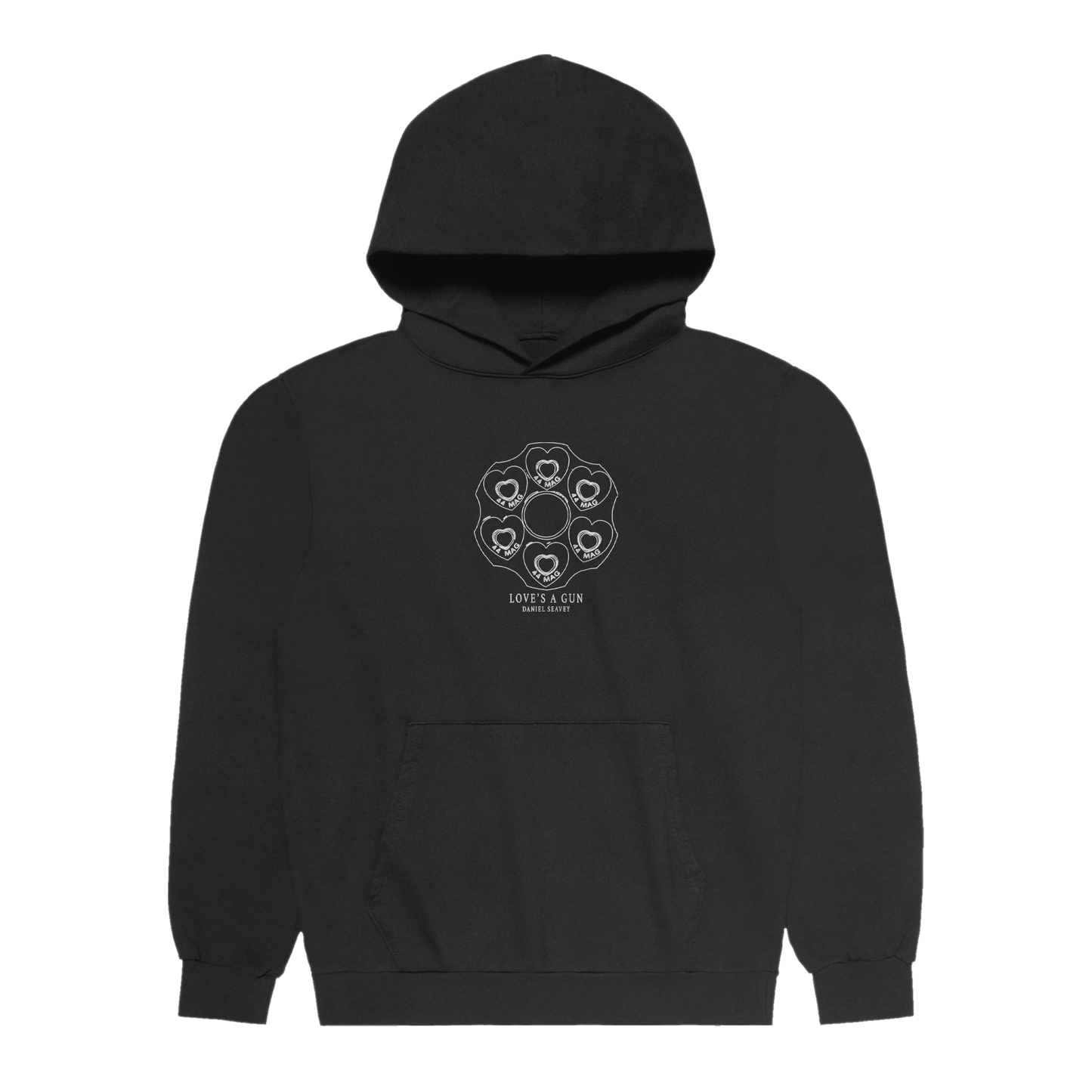 love's a gun hoodie