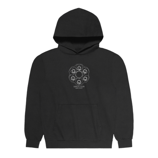 love's a gun hoodie